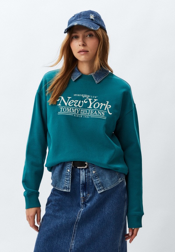 

Свитшот Tommy Jeans, Бирюзовый