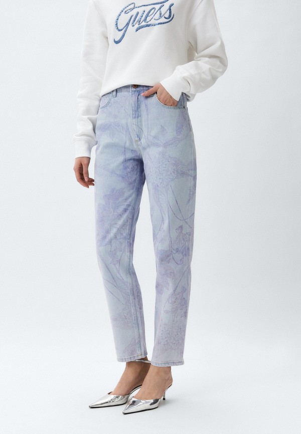 

Джинсы Guess, Голубой, MOM JEAN