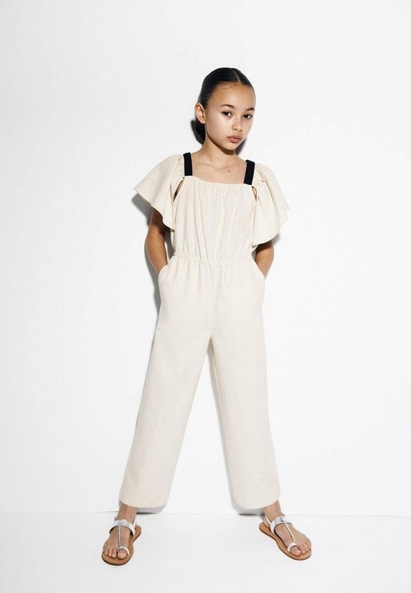 

Комбинезон Mango Kids, Бежевый, BIMBA
