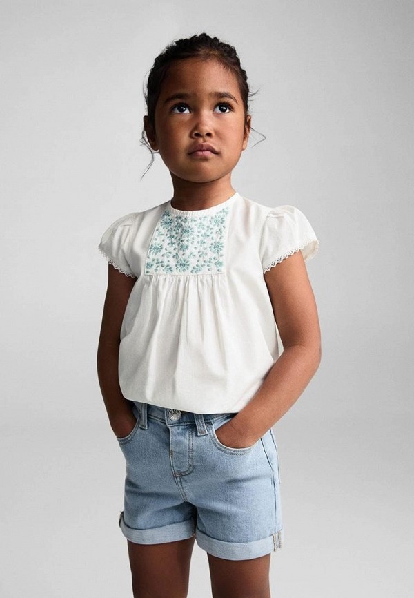 

Шорты джинсовые Mango Kids, Голубой, CHIPB