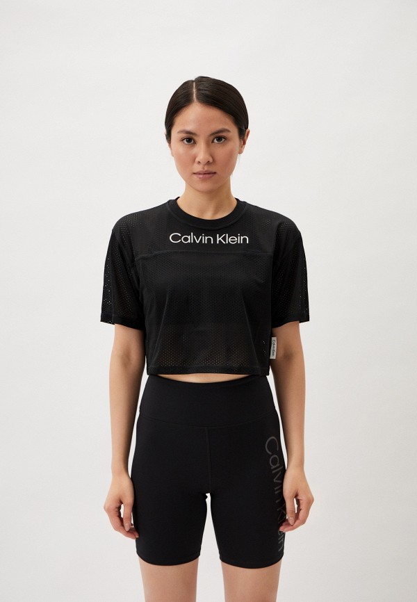 

Футболка спортивная Calvin Klein Performance, Черный, PW - SS T-Shirt (Cropped)
