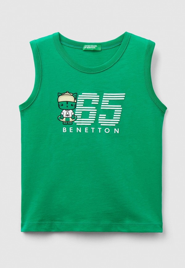Майка United Colors of Benetton зеленого цвета