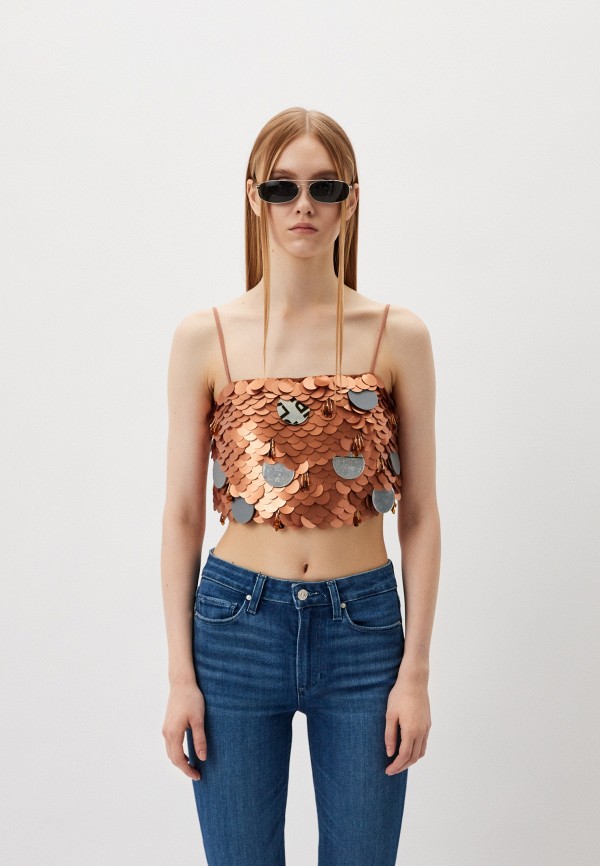 

Топ Pinko, Коричневый, DRESS TO IMPRESS