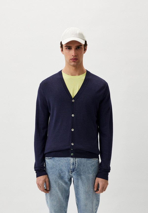 

Кардиган Hackett London, Синий, GMD MERINO SILK CDI