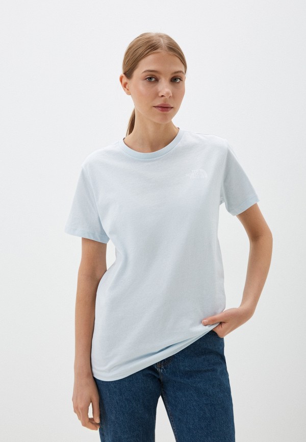 

Футболка The North Face, Голубой, W S/S Relaxed Redbox Tee