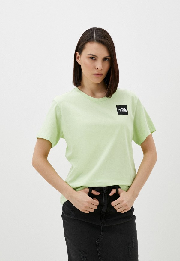 футболка the north face хлопок размер s зеленый Футболка The North Face W S/S Relaxed Fine Tee