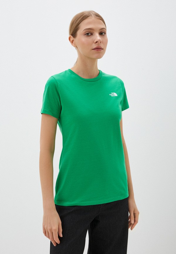 футболка the north face хлопок размер s зеленый Футболка The North Face W S/S Simple Dome Tee