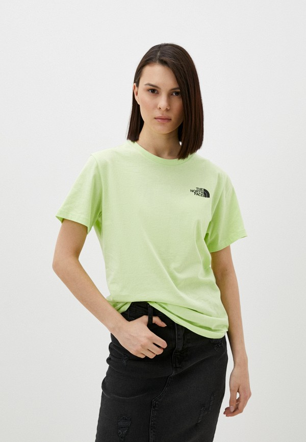 

Футболка The North Face, Зеленый, W S/S Relaxed Redbox Tee