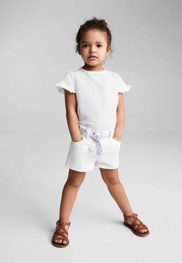 

Шорты джинсовые Mango Kids, Белый, GALAB