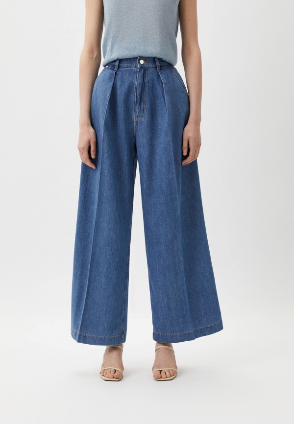 

Джинсы Boss, Синий, DENIM WIDE LEG