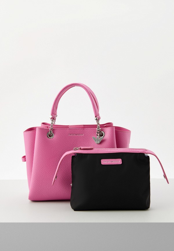 

Сумка и косметичка Emporio Armani, Фуксия