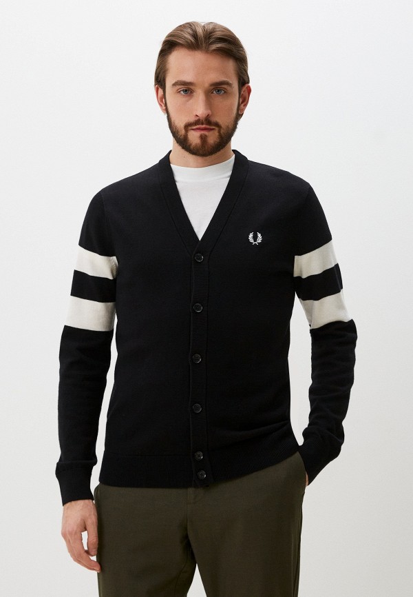 

Кардиган Fred Perry, Черный, TIPPED