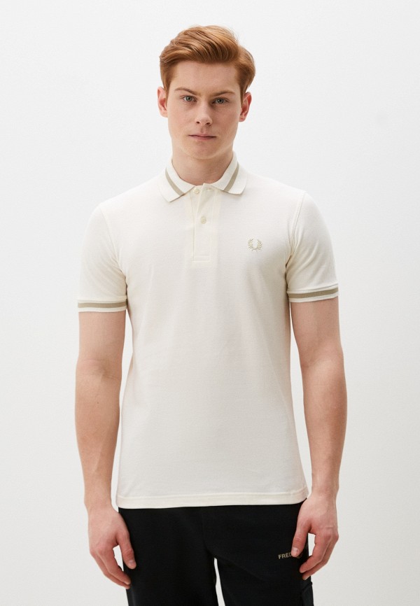 

Поло Fred Perry, Бежевый, TWIN TIPPED