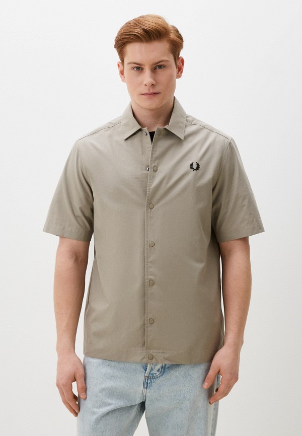 

Рубашка Fred Perry, Зеленый, PANELLED POPLIN BEACH