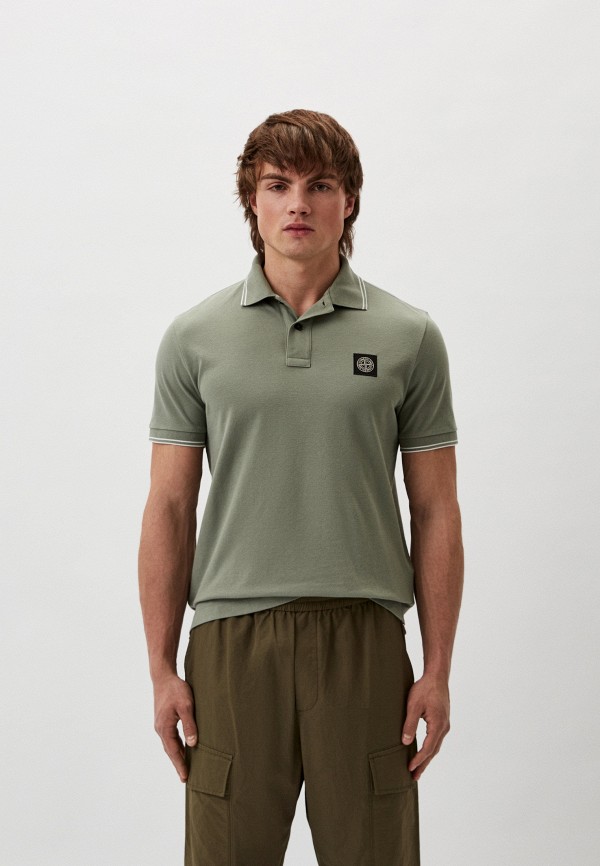 

Поло Stone Island, Зеленый