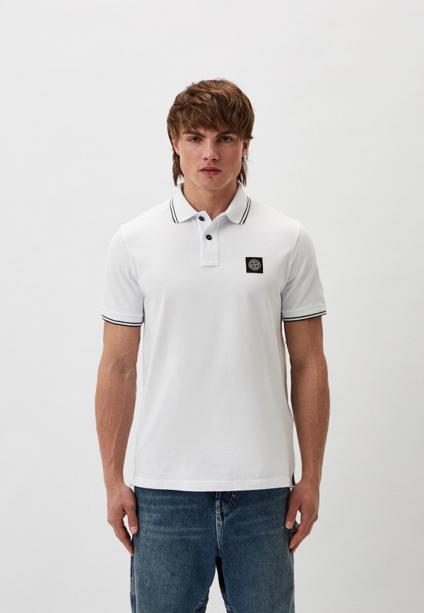 

Поло Stone Island, Белый
