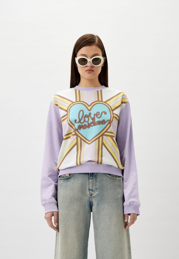 

Свитшот Love Moschino, Фиолетовый