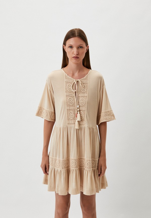 

Платье Twinset Milano, Бежевый, U&B