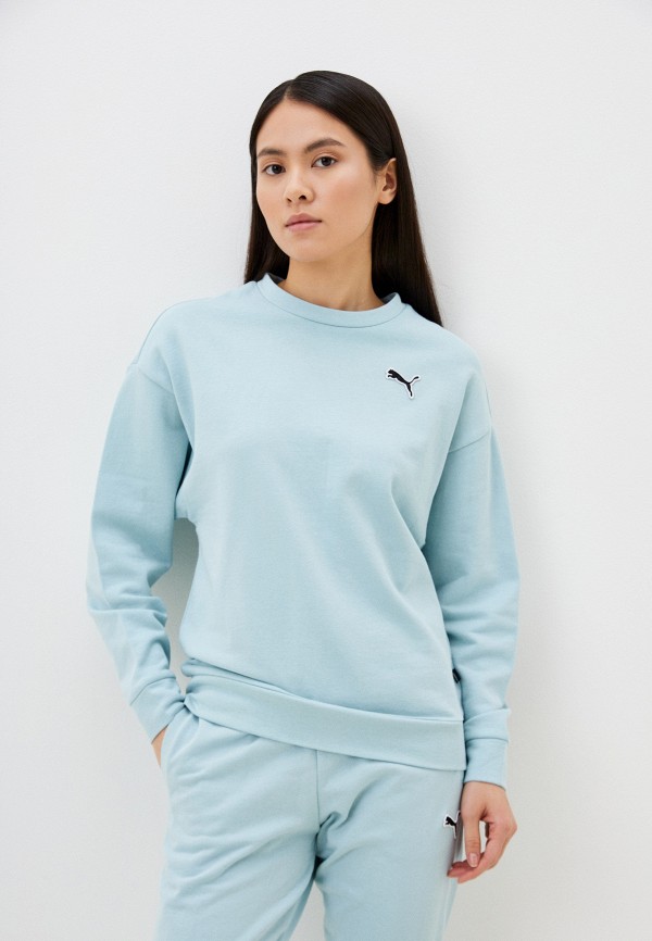 

Свитшот PUMA, Бирюзовый, BETTER ESSENTIALS Crew TR