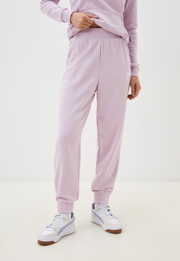 

Брюки спортивные PUMA, Розовый, ESS+ Embroidery High-Waist Pants TR cl