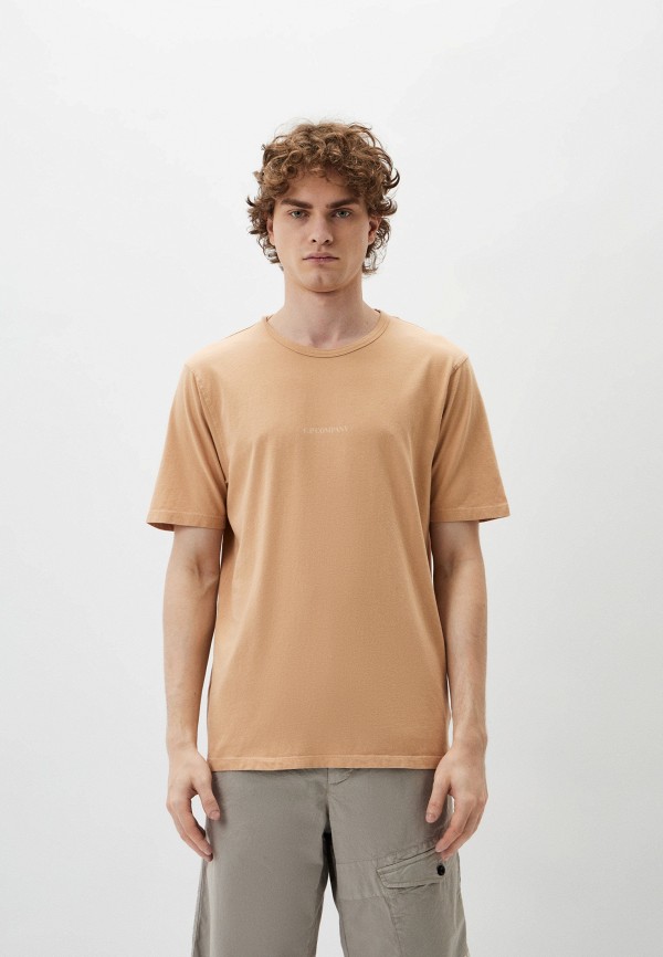 

Футболка C.P. Company, Бежевый, 24/1 Jersey Resist Dyed Logo