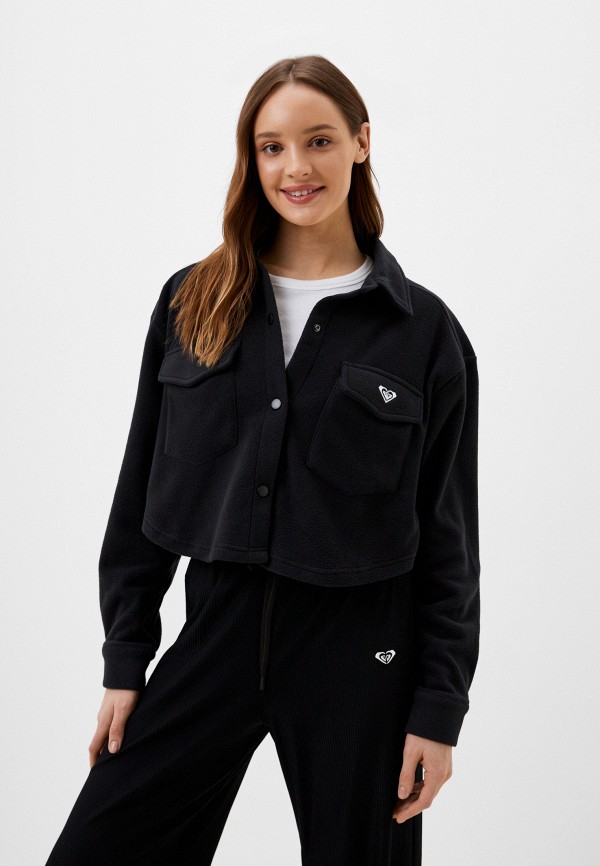 

Олимпийка Roxy, Черный, WOW CP SHACKET PLFL KVJ0