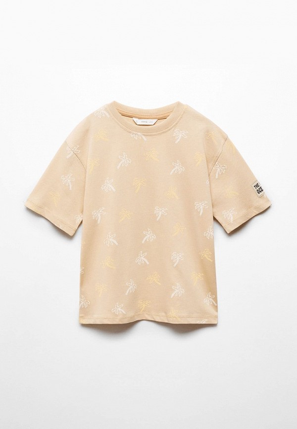 

Футболка Mango Kids, Бежевый, PALM