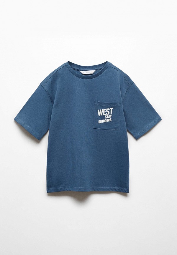 

Футболка Mango Kids, Синий, WEST