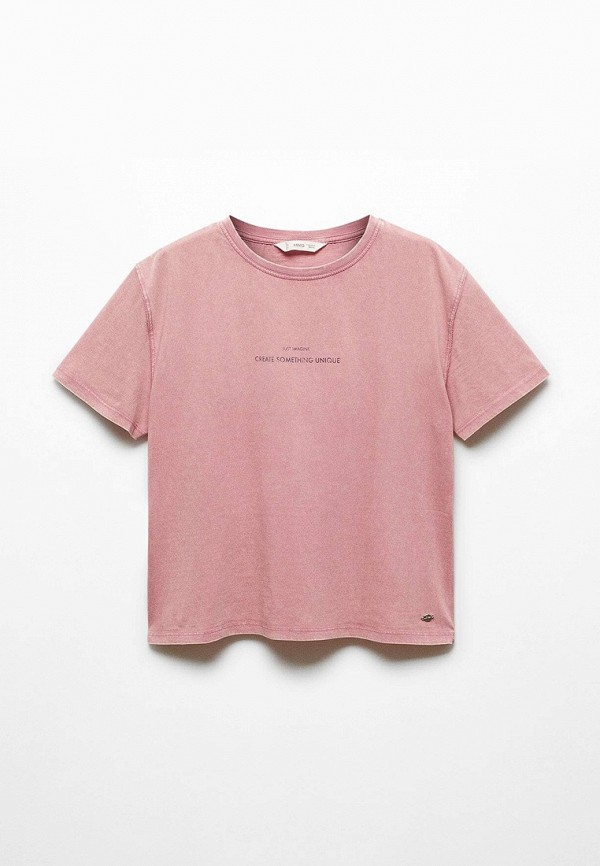 

Футболка Mango Kids, Розовый, CREATE