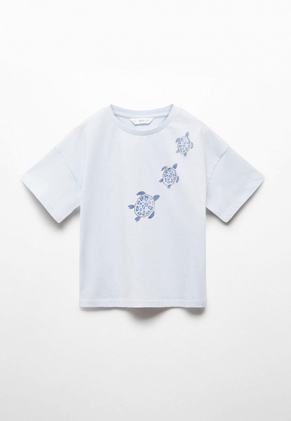 

Футболка Mango Kids, Голубой, TORTU