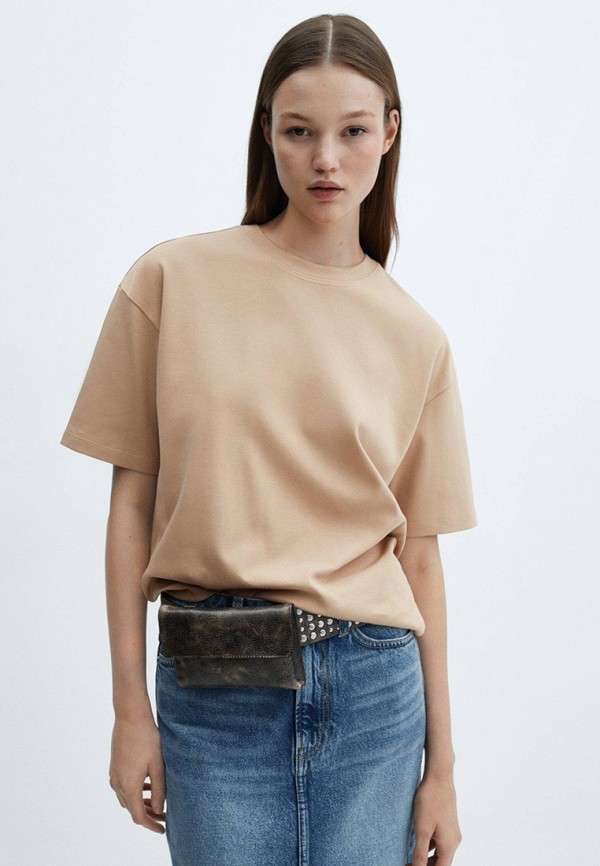 

Футболка Mango, Бежевый, SITA