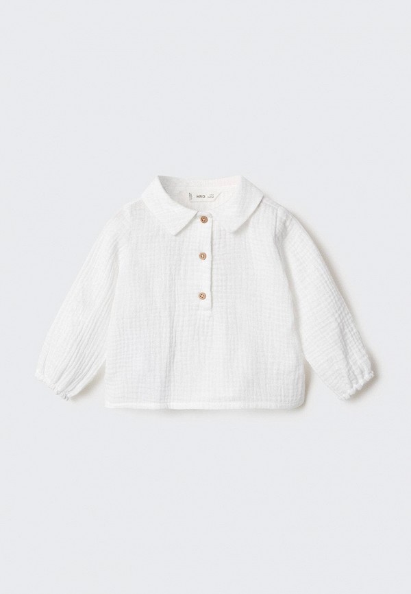 

Рубашка Mango Kids, Белый, POLO