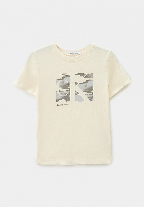 

Футболка Calvin Klein Jeans, Бежевый