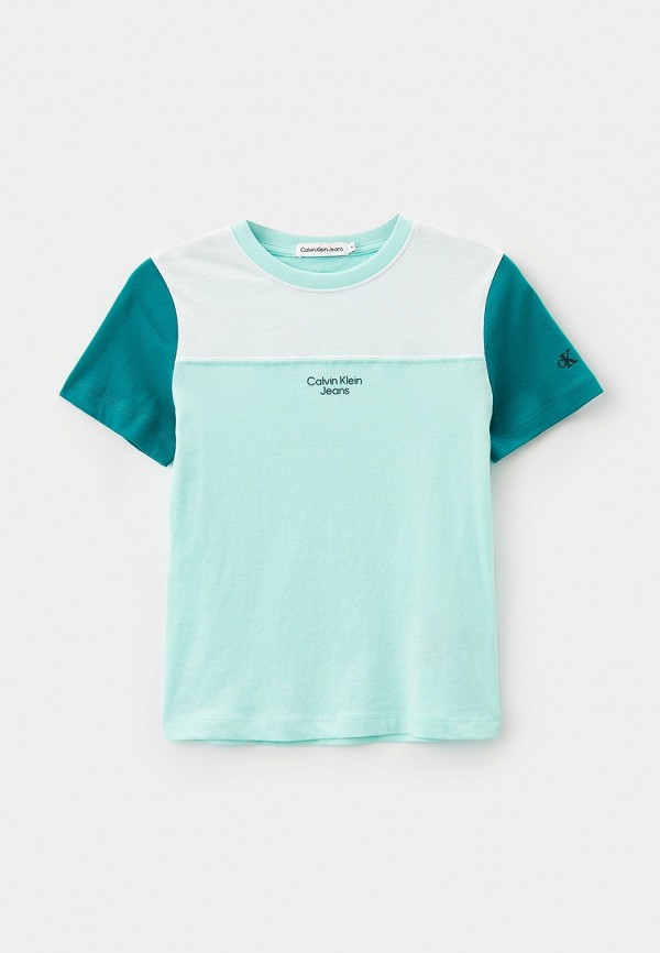

Футболка Calvin Klein Jeans, Бирюзовый