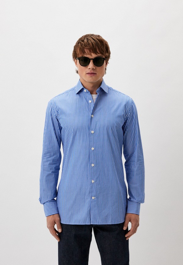 

Рубашка Hackett London, Синий, POPLIN CLASS STRIPE