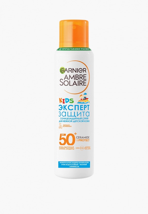 

Спрей солнцезащитный Garnier, Прозрачный, сухой, с эффектом "анти-песок"