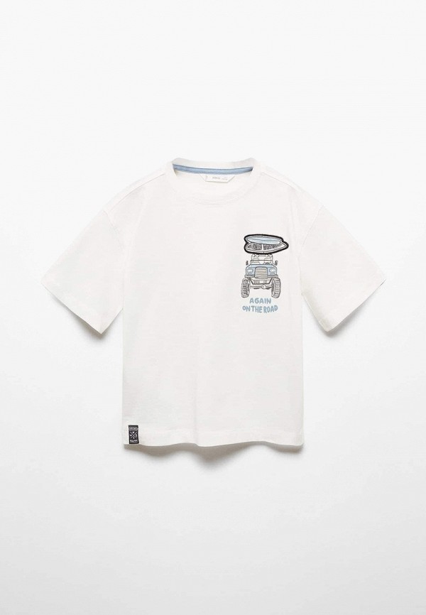 

Футболка Mango Kids, Белый, RESPECT