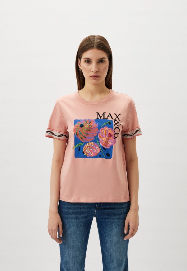 

Футболка Max&Co, Розовый, CALIBRI