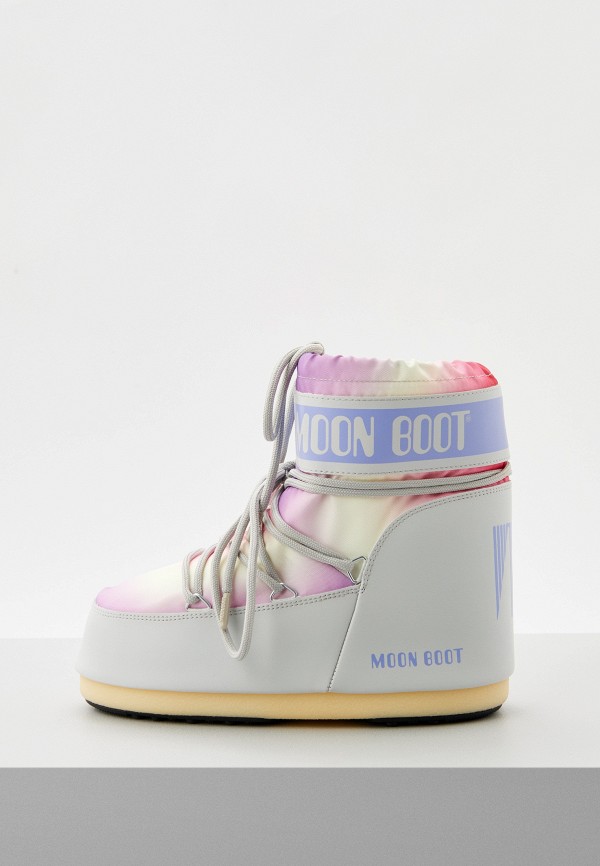 

Луноходы Moon Boot, Серый, ICON LOW TIE DYE