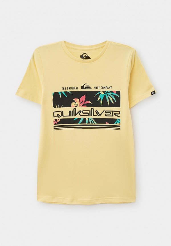 Футболка Quiksilver желтого цвета