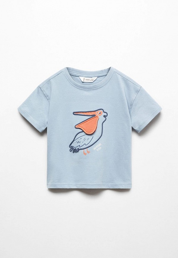 

Футболка Mango Kids, Голубой, PELICAN
