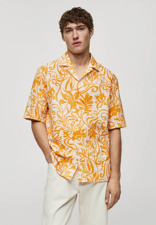 

Рубашка Mango Man, Желтый, BENISA