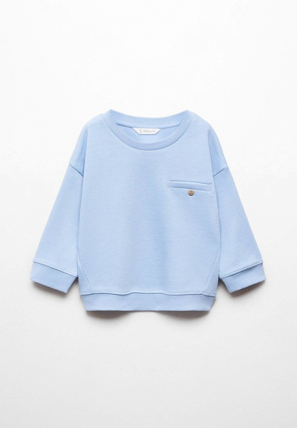 

Свитшот Mango Kids, Голубой, PIQUE