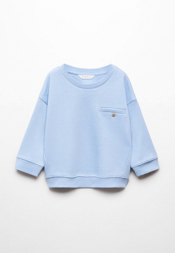 

Свитшот Mango Kids, Голубой, PIQUE