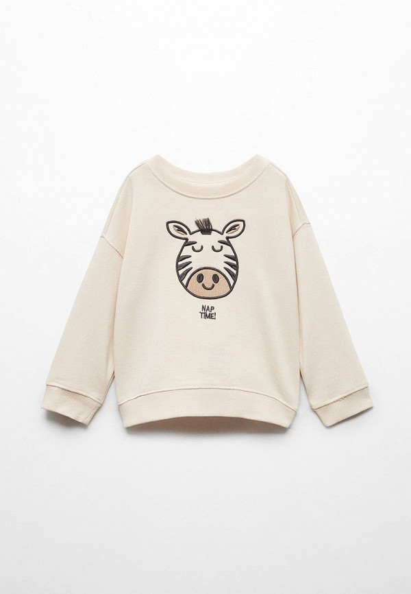 

Свитшот Mango Kids, Бежевый, ZEBRA