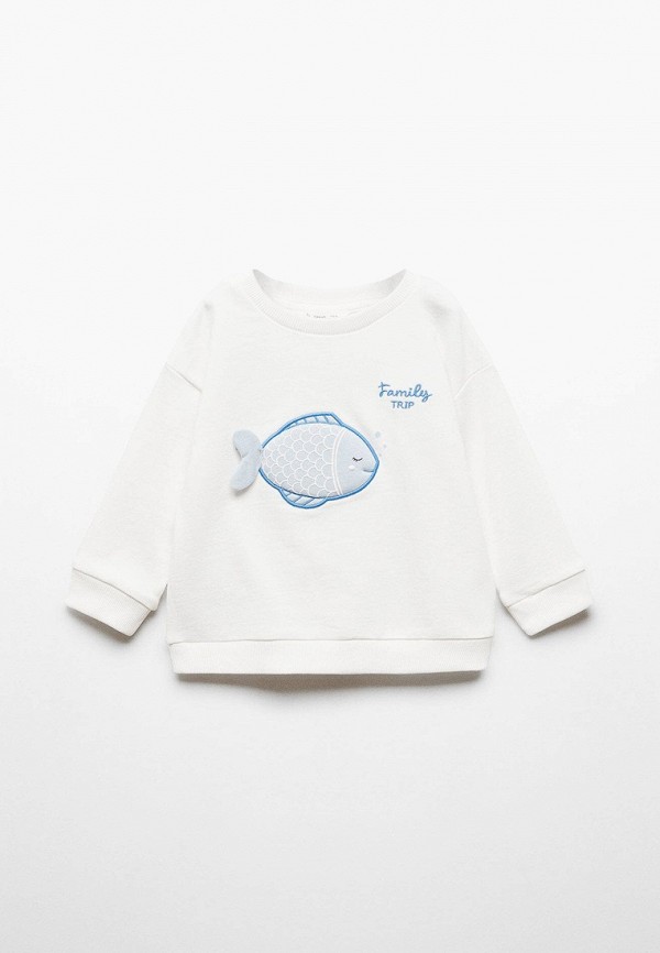 

Свитшот Mango Kids, Белый, FISH