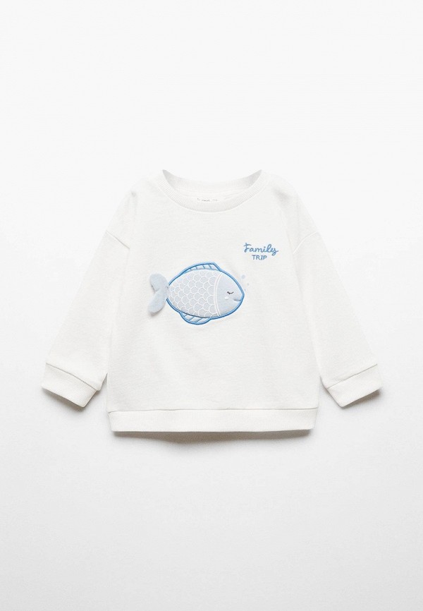 

Свитшот Mango Kids, Белый, FISH