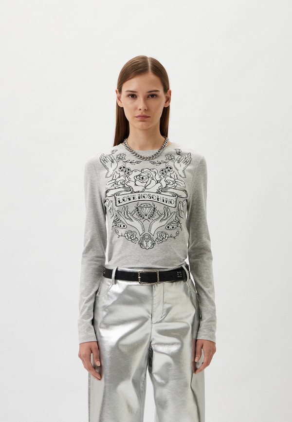 

Лонгслив Love Moschino, Серый