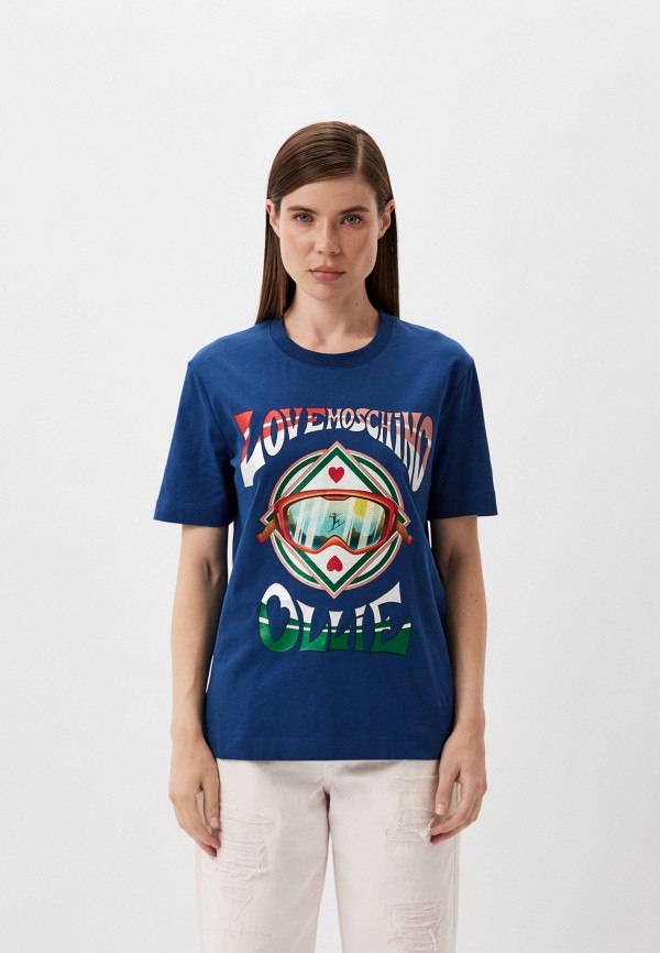 

Футболка Love Moschino, Синий