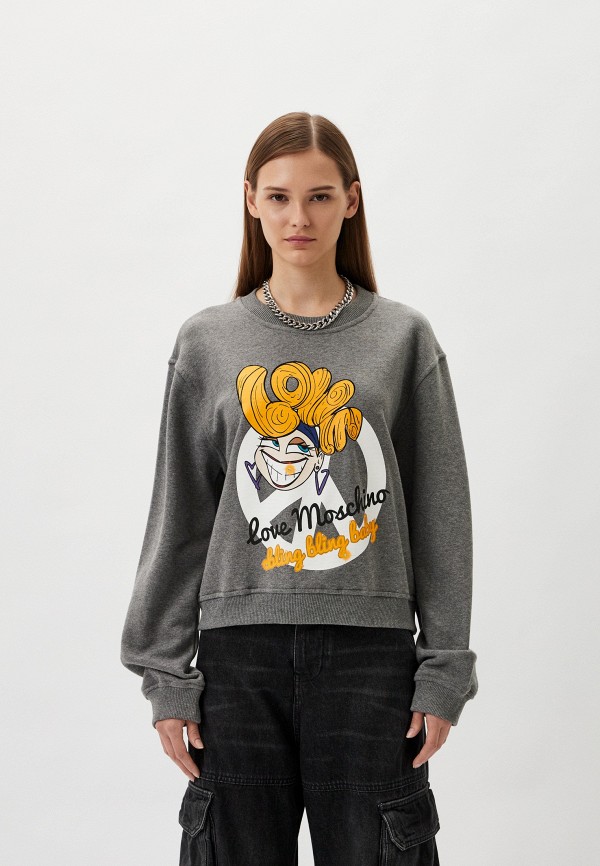 

Свитшот Love Moschino, Серый